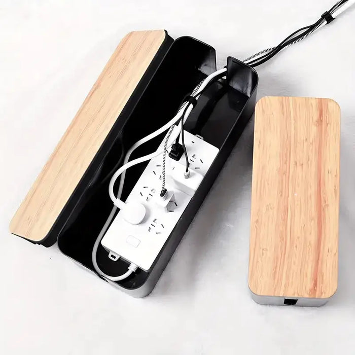 Cable Management Box — Hide Wires & Power Strips | TV Cord Organiser for Home & Office