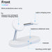 3-in-1 Magnetic Wireless Charger Stand for iPhone 12–17, Apple Watch Series 4–10 & AirPods (Qi)