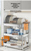 2- or 3-Tier Stainless Steel Dish Rack — Deep Plate & Bowl Drainer