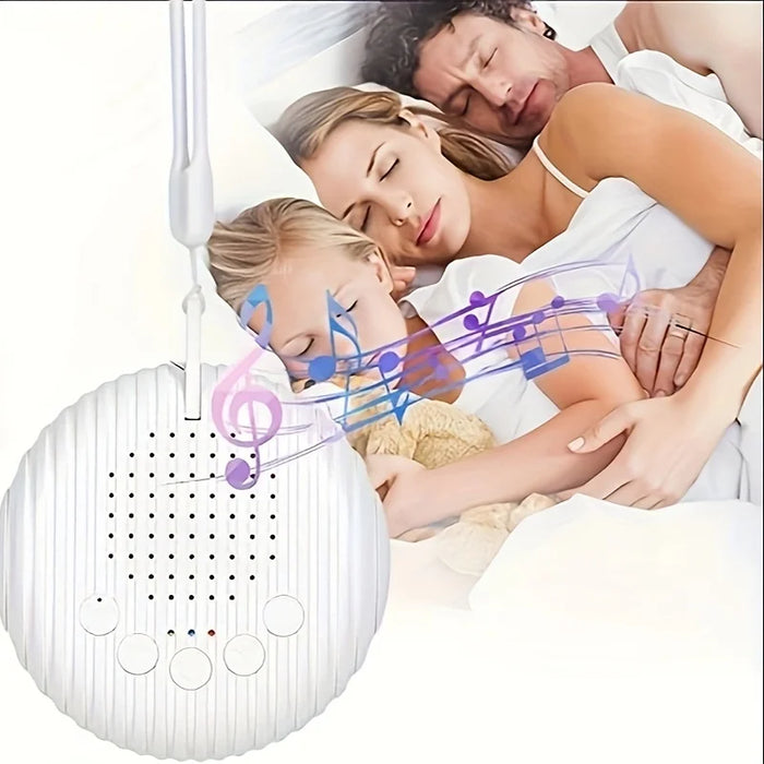 White Noise Machine — 10/12 Sounds, USB Rechargeable Portable Sleep Aid for Babies & Adults