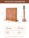 Acacia Wood Magnetic Knife Block – Kitchen Knife Rack with Strong Magnets