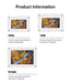 Acrylic Digital Photo Frame 5" & 7" IPS — 4GB Built‑in, Rechargeable, Auto‑Rotate