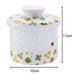 Ceramic Butter Crock with Lid — Keeps Butter Fresh & Spreadable, 10×10×11cm