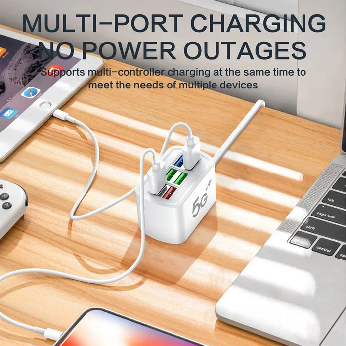 6-in-1 Fast USB Charging Station with 1m Cord (30W)