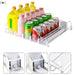 Canned Beverage Push Rack — Self-Pushing Fridge & Counter Organiser (310/380/410mm)