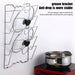 Wall-Mounted Pot Lid Rack — 5-Tier Chrome Pot Lid Holder
