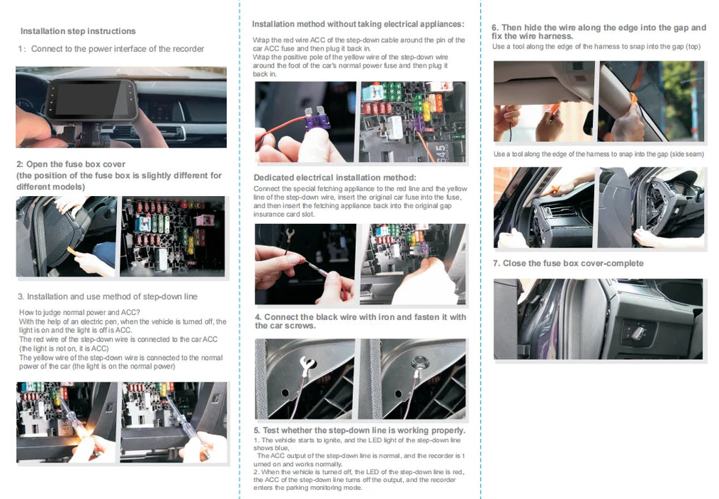 4-Channel Car Dash Cam with Wi‑Fi — FHD 1080p Front, Side & Rear, Night Vision, Hardwire Option