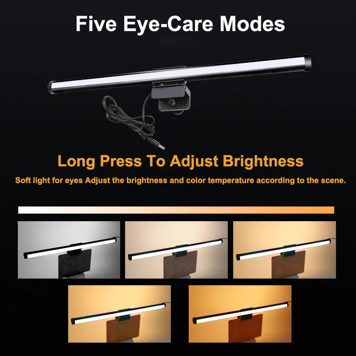 CCT USB Monitor Light Bar — Eye‑Care Screen Lamp for Desk & Study (30cm CCT or 44cm CCT‑RGB)