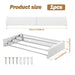 Folding Wall-Mounted Clothes Drying Rack — Retractable, Space-Saving