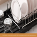 Extendable Dish Drying Rack — Space-saving Large Capacity Utensil & Dinnerware Organiser