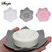 Silicone Lotus Soap Dish with Drain — Single Bathroom Soap Holder
