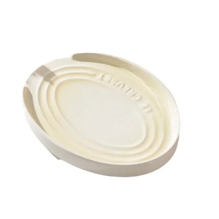 Porcelain Spoon Rest — Large Ceramic Utensil Holder for Hob & Worktop