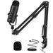 USB Cardioid Condenser Microphone Kit with Boom Arm — Streaming & Podcast Setup
