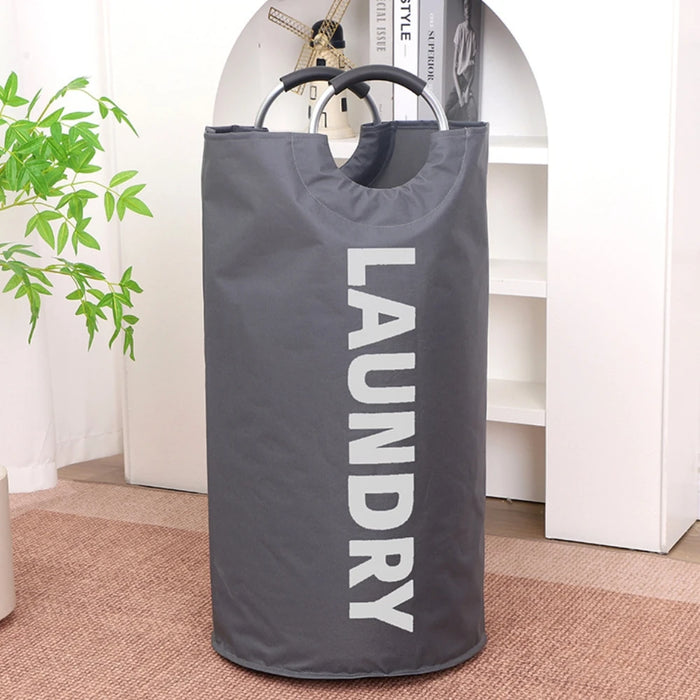 Large 90L Oxford Laundry Bag with Padded Handles – Foldable Clothes Storage