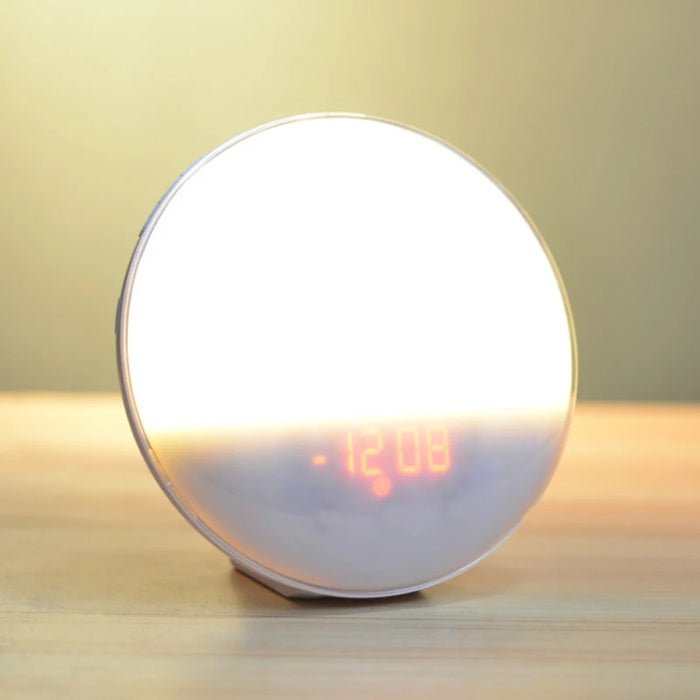 Wake-Up Light Alarm Clock with Sunrise/Sunset Simulation, Dual Alarms, FM Radio & Natural Sounds