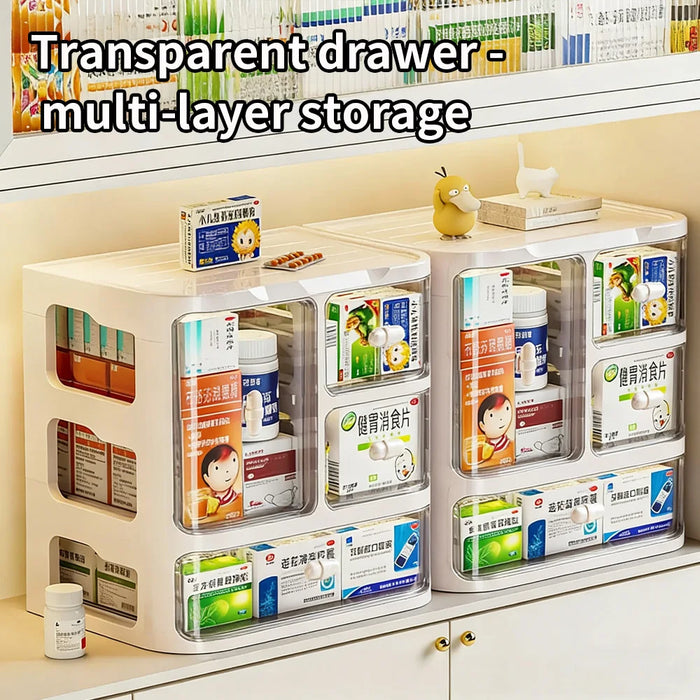 Large Capacity Multi-layer Medicine Storage Box – Drawer Pill Organiser