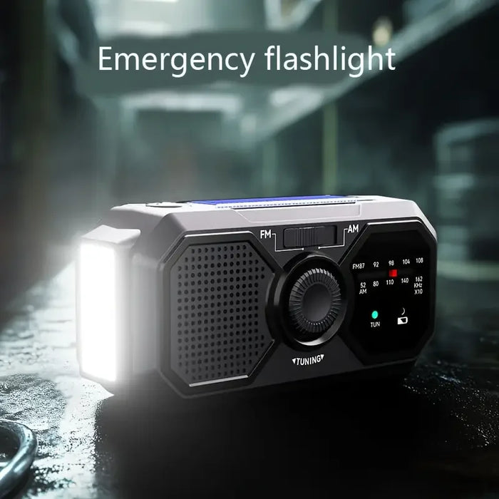 Portable Emergency Dynamo Radio with Crank, Torch & USB Phone Charger