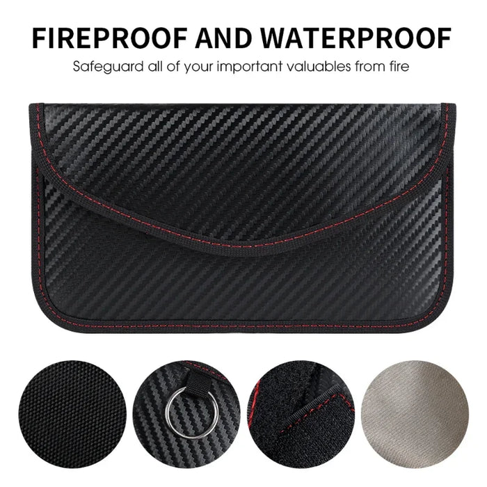 Signal-Blocking Faraday Key Pouch – Car Key & Phone Protector