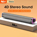 4D Stereo Sound Bar Speaker — Bluetooth 5.0, USB-Powered, AUX