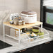 2026 Kitchen Countertop Organiser Rack — Pull-Out Shelf for Microwave, Coffee Machine & Printer