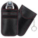 RFID Blocking Car Key Pouch – Carbon Fibre Faraday Fob Case (Black)