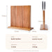 Acacia Wood Magnetic Knife Block – Kitchen Knife Holder with Strong Magnets