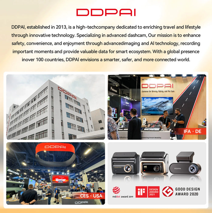 A400 4K Dash Cam — ADAS, Wi‑Fi, 1.9″ IPS Screen & Night Vision