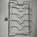 Wall-Mounted Pot Lid Rack — 5-Tier Chrome Pot Lid Holder