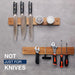 16in Acacia Magnetic Knife Holder — Neodymium Block Magnet