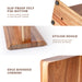 Acacia Wood Magnetic Knife Block – Kitchen Knife Rack with Strong Magnets