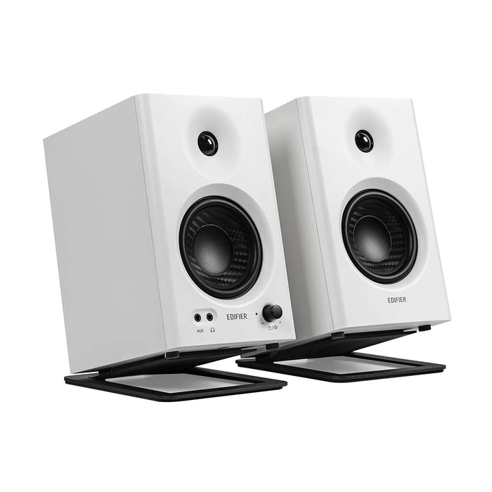 2-Pack Tilted Speaker Stands – Desk Risers for Edifier MR4/MR3/MR3BT & Eris e3.5