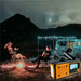 4000mAh Emergency Solar Radio with Hand Crank — AM/FM Weather Radio, LED Reading Light & Phone Charger