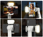 A10 Handheld Smartphone Gimbal with Fill Light, Extension Rod & Remote — for iPhone & Samsung