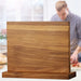 Acacia Wood Universal Knife Block with Removable Bristle Insert