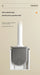 Mini Silicone Toilet Brush — Detachable Pole & Drip-Proof Holder