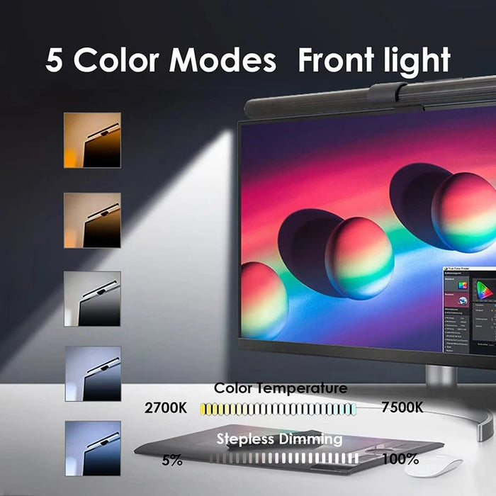 Monitor Light Bar — Stepless Dimmable LED Screen Lamp for Work & Gaming