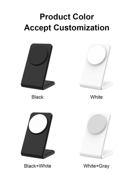 MagSafe Magnetic Wireless Charger Dock Stand — 15W Fast Charge for iPhone 12–16 (Mini/Pro/Max/Plus)