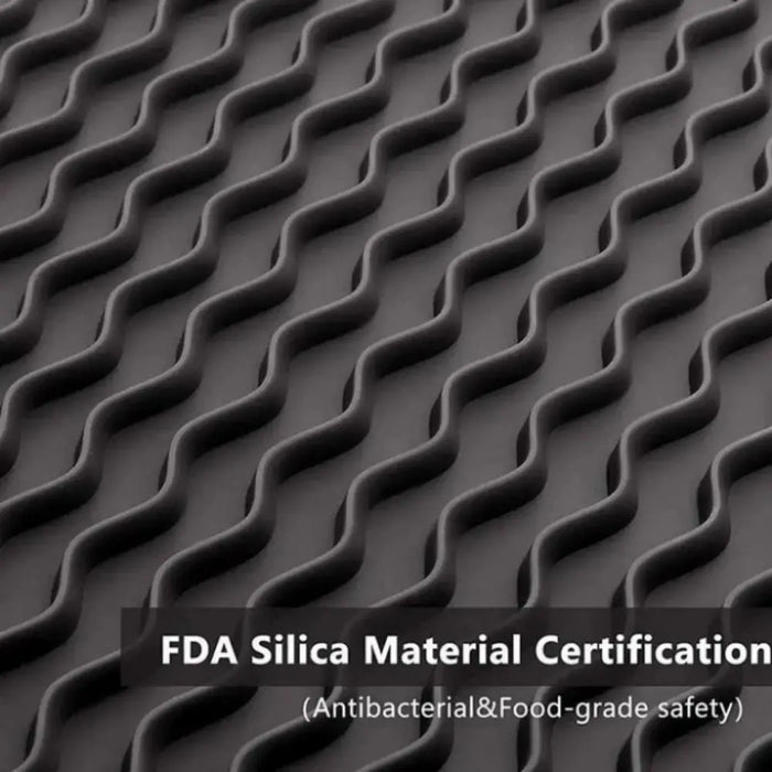 Foldable Silicone Drying Mat — Heat-resistant, Anti-slip Kitchen Drain Mat