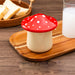 Single Speckled White Butter Crock with Lid — Ceramic French Butter Dish for Spreadable Butter