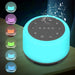 7‑Colour Night Light & 24‑Sound Sleep Machine — Rechargeable White Noise Speaker