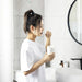 Drill-Free Wall-Mounted Toothbrush & Toothpaste Holder with Removable Cup