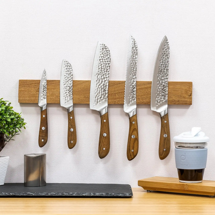 16-inch Acacia Magnetic Knife Holder — Wall-Mounted Strip with Extra-Strong Magnet