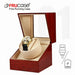 FRUCASE Wooden Watch Winder for Automatic Watches — USB or AA Battery Option
