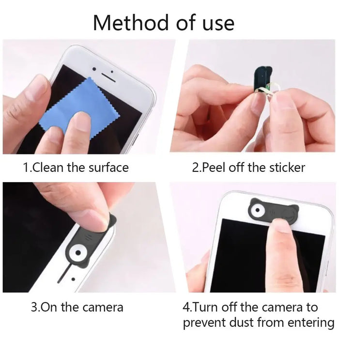 Universal Ultra-Thin Webcam Cover Slide — 2 Pack