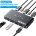 2-Port HDMI KVM Switch 4K@60Hz with USB 2.0 Hub & IR Remote (ZY-AK1)