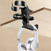 2-in-1 No‑Drill Desktop Cup Holder & Headphone Hook for Computer Desk
