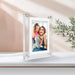 Acrylic Digital Photo Frame 5" & 7" IPS — 4GB Built‑in, Rechargeable, Auto‑Rotate