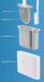 Wall-mounted Silicone Toilet Brush & Holder — Long Non-slip Handle, Ventilated Case, No-drill Fit