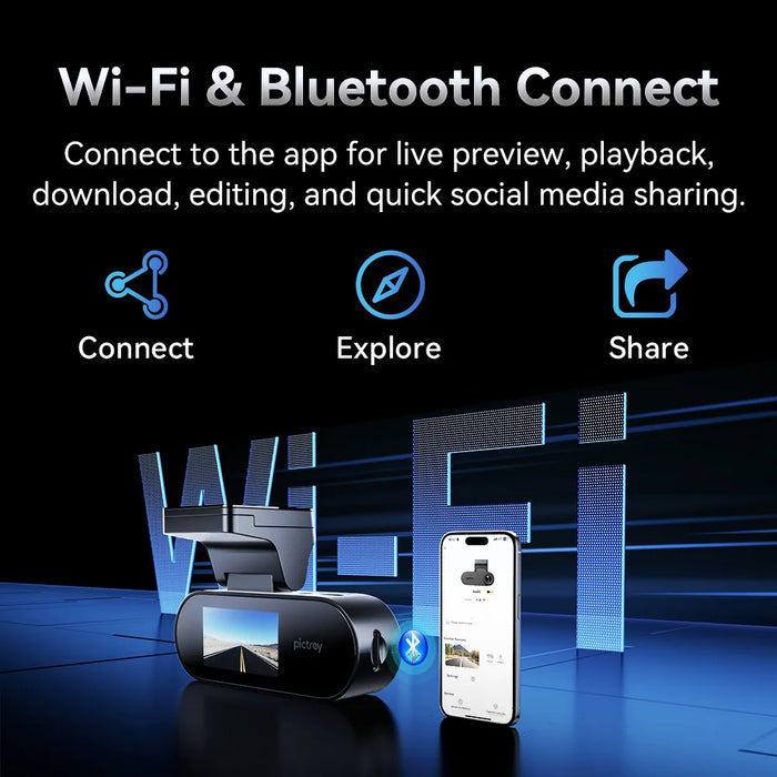 A400 4K Dash Cam — ADAS, Wi‑Fi, 1.9″ IPS Screen & Night Vision