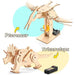 Wooden Dinosaur STEM Model Kit – choose 1 or 4 pcs (T‑Rex, Triceratops, Pterosaur, Brachiosaurus)